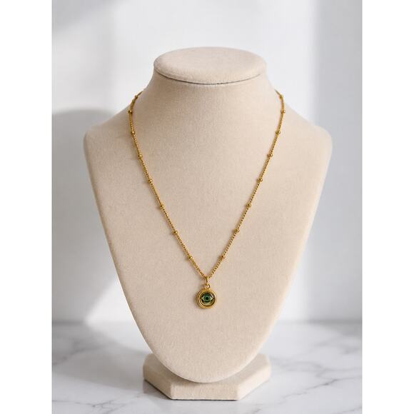 Other Jewelry - Gold Evil Eye Pendant Necklace Women Stainless Steel Dainty Chain Jewelry